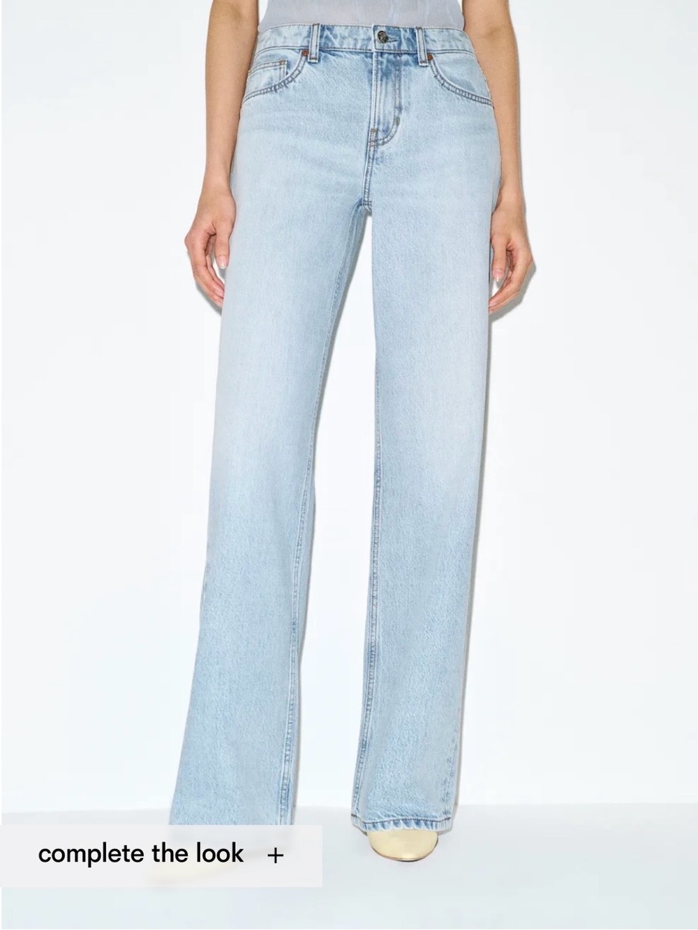 Reformation Cary Low Rise Slouchy Wide Leg Jeans in Mahi
